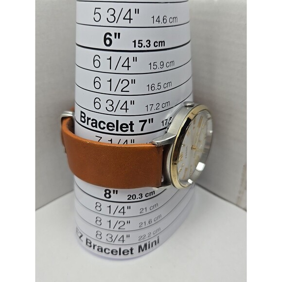 Fossil Gazer ES4161 Womens Watch White Dial Crystal Markers Leather New Battery - Picture 8 of 13